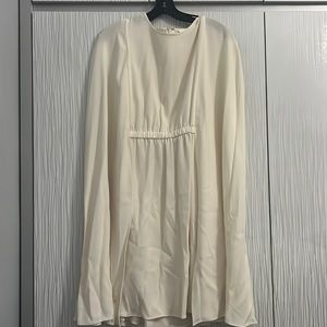 CO cape dress in ivory size m!